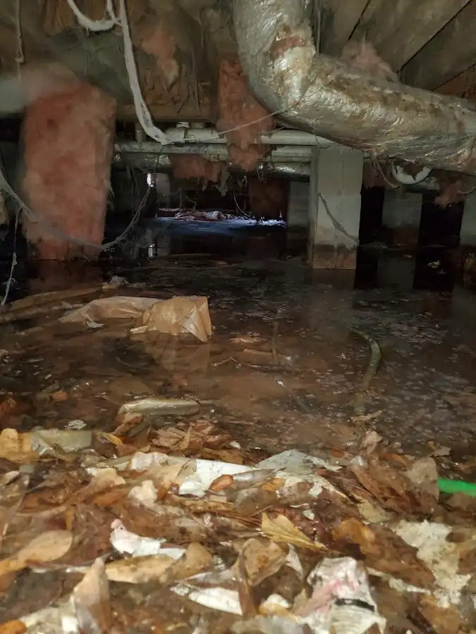 Crawl space flood assessment for Commercial Water Damage Restoration in Bountiful