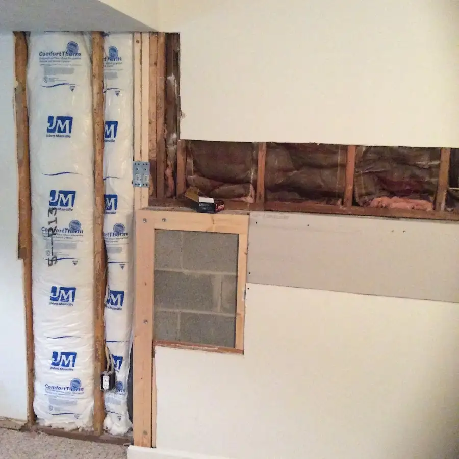 Wall insulation replacement during Contents Cleaning & Restoration in Bountiful